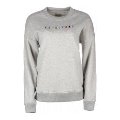 Pepe Jeans Bluza Damska Olaia S Szary. Szare bluzy damskie Pepe Jeans, s, z nadrukiem, z jeansu, bez rękawów, bez kaptura. W wyprzedaży za 249,00 zł.