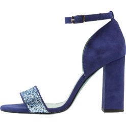 Sandały damskie: LAB Sandały na obcasie glitter celeste azurro/deep blue