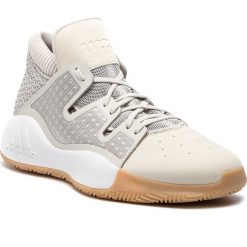 Buty adidas - Pro Vision D96945 Rawwht/Lbrown/Gum3. Brązowe buty sportowe męskie Adidas, ze skóry ekologicznej, bez zapięcia, do koszykówki. Za 399,00 zł.