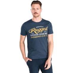 Jack & Jones Power Koszulka Niebieski. Niebieskie podkoszulki męskie Jack & Jones, xl, bez wzorów, z bawełny, bez kołnierzyka, z krótkim rękawem, krótkie. Za 66,95 zł.
