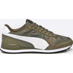 Puma - Buty St Runner V2 Nl. Zielone halówki męskie marki Puma, z materiału, na sznurówki. W wyprzedaży za 169,90 zł.