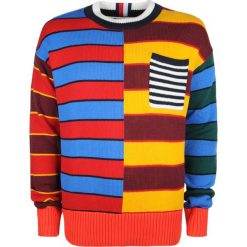 Tommy Hilfiger Sweter "Abstract Block". Swetry męskie TOMMY HILFIGER, bez wzorów, z dzianiny, z okrągłym kołnierzem, bez kaptura. Za 379,00 zł.