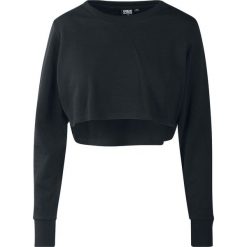 Bluzy damskie: Urban Classics Ladies Terry Cropped Crew Bluza damska czarny
