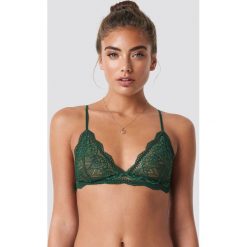 Samsoe & Samsoe Biustonosz Marilyn 7092 - Green. Zielone biustonosze bardotka Samsøe & Samsøe, z haftami, z koronki. Za 141,95 zł.
