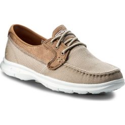 Półbuty SKECHERS - Seashore 14416/NAT Natural. Pomarańczowe półbuty damskie Skechers, bez wzorów, ze skóry ekologicznej, bez obcasa, na płaskiej podeszwie, bez zapięcia. W wyprzedaży za 159,00 zł.