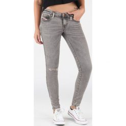 Diesel Skinzee Dżinsy Szary. Szare jeansy damskie Diesel, bez wzorów, z elastanu. Za 791,95 zł.