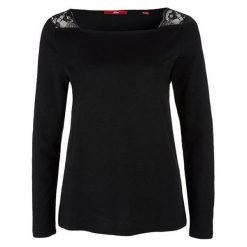 S.Oliver T-shirt damski 14.901.31.6543 . 9999 Black (rozmiar 42). Czarne koszulki damskie S.Oliver, s, bez wzorów, bez kołnierzyka, bez rękawów. W wyprzedaży za 83,00 zł.