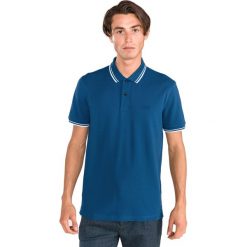 BOSS Parlay 16 Polo Koszulka Niebieski. Niebieskie podkoszulki męskie Boss, l, bez wzorów, z bawełny, bez rękawów. Za 399,95 zł.