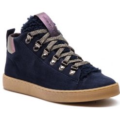 Sneakersy GINO ROSSI - Mariko DTH955-378-0384-0134-F 95/59. Niebieskie półbuty damskie Gino Rossi, na co dzień, bez wzorów, ze skóry, bez obcasa, na płaskiej podeszwie, bez zapięcia. W wyprzedaży za 339,00 zł.