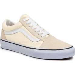 Tenisówki VANS - Old Skool VN0A4U3BFRL1 Classic White/True White. Żółte półbuty damskie Vans, bez wzorów, ze skóry, bez zapięcia. Za 339,00 zł.