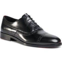 Półbuty HUGO - Midtown 50428318 10225792 01 001. Czarne buty wizytowe męskie HUGO, ze skóry, bez zapięcia. Za 1049,00 zł.