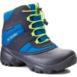 Buty zimowe chłopięce: Śniegowce COLUMBIA – Youth Rope Tow III Waterproof BY1322 Blue Magic/Green Mamba 426