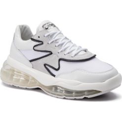 Sneakersy BRONX - 66243-AP BX 1562 Soft Nappa/Parachute/Suede 204. Białe półbuty damskie marki Bronx, na co dzień, bez wzorów, ze skóry, bez obcasa, na płaskiej podeszwie, bez zapięcia. Za 649,00 zł.