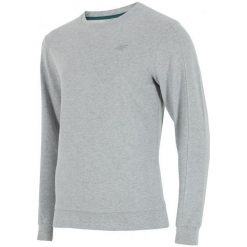 Bluzy męskie: 4F Męska Bluza H4Z17 blm001 Jasny Szary Melanż S