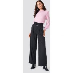 Spodnie damskie: Trendyol Spodnie Binding Detail - Black