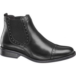 Botki damskie 5th Avenue czarne. Czarne botki damskie na obcasie marki 5th Avenue, z materiału. Za 167,00 zł.