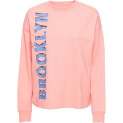 Bluzy damskie: Bluza z nadrukiem bonprix łososiowy z narukiem