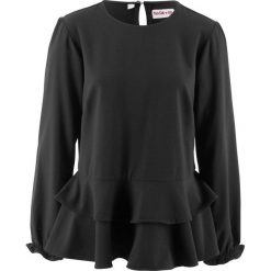Bluzka z baskinką, z kolekcji Maite Kelly bonprix czarny. Czarne bez kategorii marki bonprix. Za 79,99 zł.