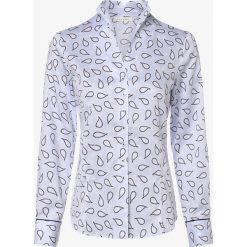 Eterna Comfort Fit - Bluzka damska, niebieski. Niebieskie bluzki damskie Eterna Comfort Fit, bez wzorów, ze stójką, bez rękawów. Za 379,95 zł.