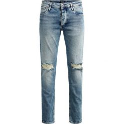 Jack & Jones Jeansy Slim Fit blue. Niebieskie jeansy męskie relaxed fit marki Jack & Jones, z bawełny. W wyprzedaży za 254,15 zł.