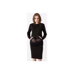 Bluza z kieszonką z siatki Czarna. Czarne bluzy damskie marki Sthorm, s, bez wzorów, z bawełny, bez rękawów, bez kaptura. Za 299,00 zł.