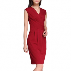Sukienka w kolorze czerwonym. Czerwone sukienki Vogue.Va, midi. W wyprzedaży za 214,95 zł.