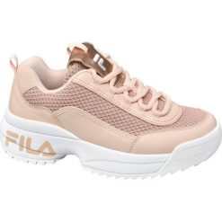 Sneakersy damskie Fila beżowe. Brązowe sneakersy damskie Fila, z gumy. Za 199,90 zł.