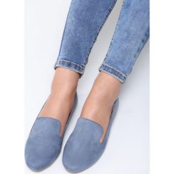 Niebieskie Mokasyny Gorgeous Miracle. Niebieskie baleriny damskie Born2be, bez wzorów, bez obcasa, na płaskiej podeszwie. Za 49,99 zł.