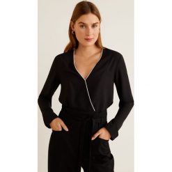 Mango - Bluzka Kit. Czarne bluzki damskie Mango, na co dzień, s, bez wzorów, z poliesteru, casualowe, bez kołnierzyka, bez rękawów. W wyprzedaży za 49,90 zł.