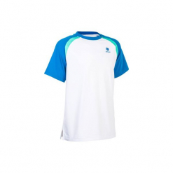 T-Shirt 500 Jr biały. Białe t-shirty męskie ARTENGO, m, z elastanu. Za 29,99 zł.