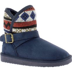 Buty zimowe damskie: Zimowe botki „Connie” w kolorze granatowym