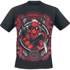 Deadpool Maximum Effort T-Shirt czarny. Czarne t-shirty męskie z nadrukiem marki Deadpool, xl, z okrągłym kołnierzem. Za 74,90 zł.