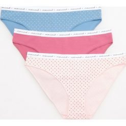 Majtki damskie: 3 pack majtek typu figi – Różowy