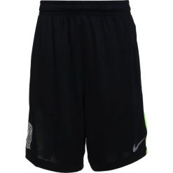 Nike Performance DRY SHORT Krótkie spodenki sportowe black/volt/silver. Czarne spodenki chłopięce Nike Performance, z materiału, sportowe. Za 139,00 zł.