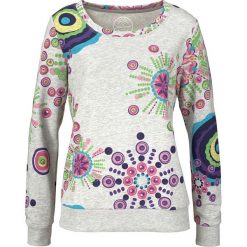 Bluza z nadrukiem bonprix jasnoszary melanż z nadrukiem. Szare bluzy damskie bonprix, z nadrukiem, bez rękawów, bez kaptura. Za 89,99 zł.