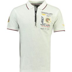 Koszulka polo w kolorze białym. Białe koszulki męskie Geographical Norway Men, xl, z nadrukiem, z bawełny, bez rękawów. W wyprzedaży za 89,95 zł.