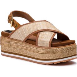 Espadryle GIOSEPPO - Chaidari 47205 Natural. Brązowe espadryle damskie marki Gioseppo, bez wzorów, ze skóry, bez obcasa. Za 259,00 zł.
