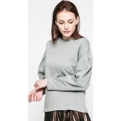 Vero Moda - Bluza. Szare bluzy damskie Vero Moda, l, z bawełny, bez kaptura. W wyprzedaży za 49,90 zł.