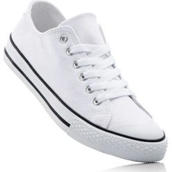 Sneakersy bonprix biały. Białe buty sportowe damskie bonprix. Za 54,99 zł.