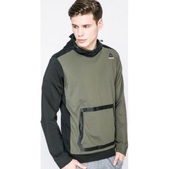 Reebok - Bluza. Zielone bluzy męskie marki Reebok, s, z elastanu, z kapturem. W wyprzedaży za 179,90 zł.