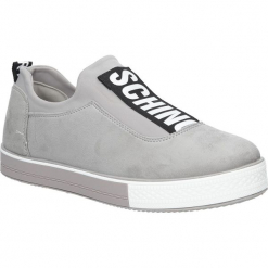 Szare buty sportowe creepersy na platformie Casu SG-35. Szare buty sportowe damskie Casu, bez wzorów, sportowe, bez obcasa, na platformie, bez zapięcia. Za 69,99 zł.
