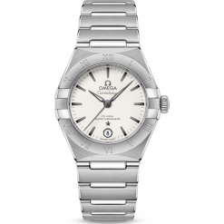 OMEGA ZEGAREK Constellation Manhattan 131.10.29.20.02.001. Szare zegarki damskie OMEGA, srebrne. Za 26400,00 zł.