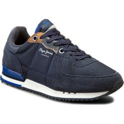 Sneakersy PEPE JEANS - Tinker Basic PMS30271 Marine 585. Niebieskie sneakersy męskie marki Pepe Jeans, bez zapięcia. W wyprzedaży za 199,00 zł.