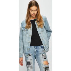 Glamorous - Kurtka jeansowa. Niebieskie kurtki damskie Glamorous, s, z bawełny, krótkie. W wyprzedaży za 159,90 zł.
