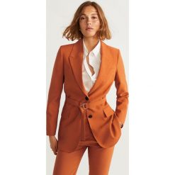 Mango - Żakiet Tulipan. Pomarańczowe marynarki damskie Mango, s, w paski, z poliesteru. Za 269,90 zł.