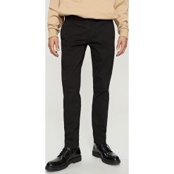 Spodnie męskie: Spodnie chino skinny – Czarny