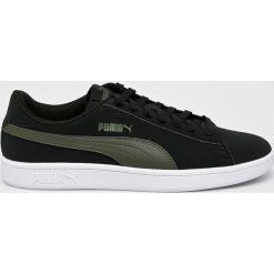 Puma - Buty Smash v2 Buck. Czarne buty sportowe męskie marki Puma, z gumy, na sznurówki. W wyprzedaży za 179,90 zł.