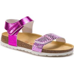Sandały SUPERFIT - 4-00123-55 S Pink. Różowe sandały dziewczęce Superfit, ze skóry ekologicznej, bez zapięcia. Za 159,00 zł.