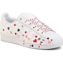 Buty adidas - Superstar W FV3289 Ftwwht/Cblack/Glopnk. Białe buty sportowe damskie Adidas, bez wzorów, ze skóry, sportowe, adidas superstar. Za 399,00 zł.