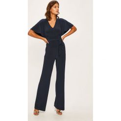 Dkny - Kombinezon. Niebieskie kombinezony damskie DKNY, na co dzień, s, bez wzorów, z elastanu, casualowe, bez kołnierzyka, z długim rękawem, długie. W wyprzedaży za 399,90 zł.